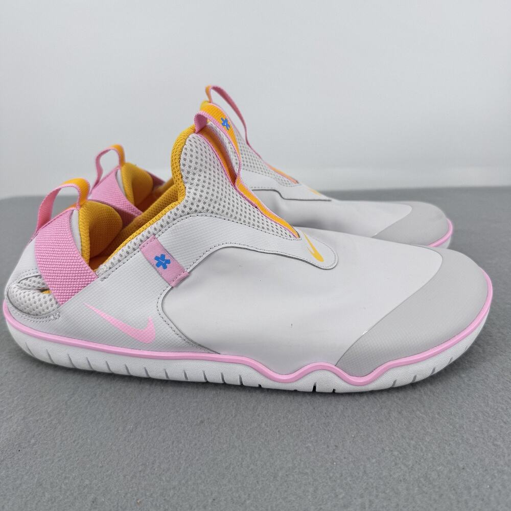 Nike Zoom‎ Pulse Slip On Nursing Shoes Mens Size 10 White Pink Yellow CT1629-002